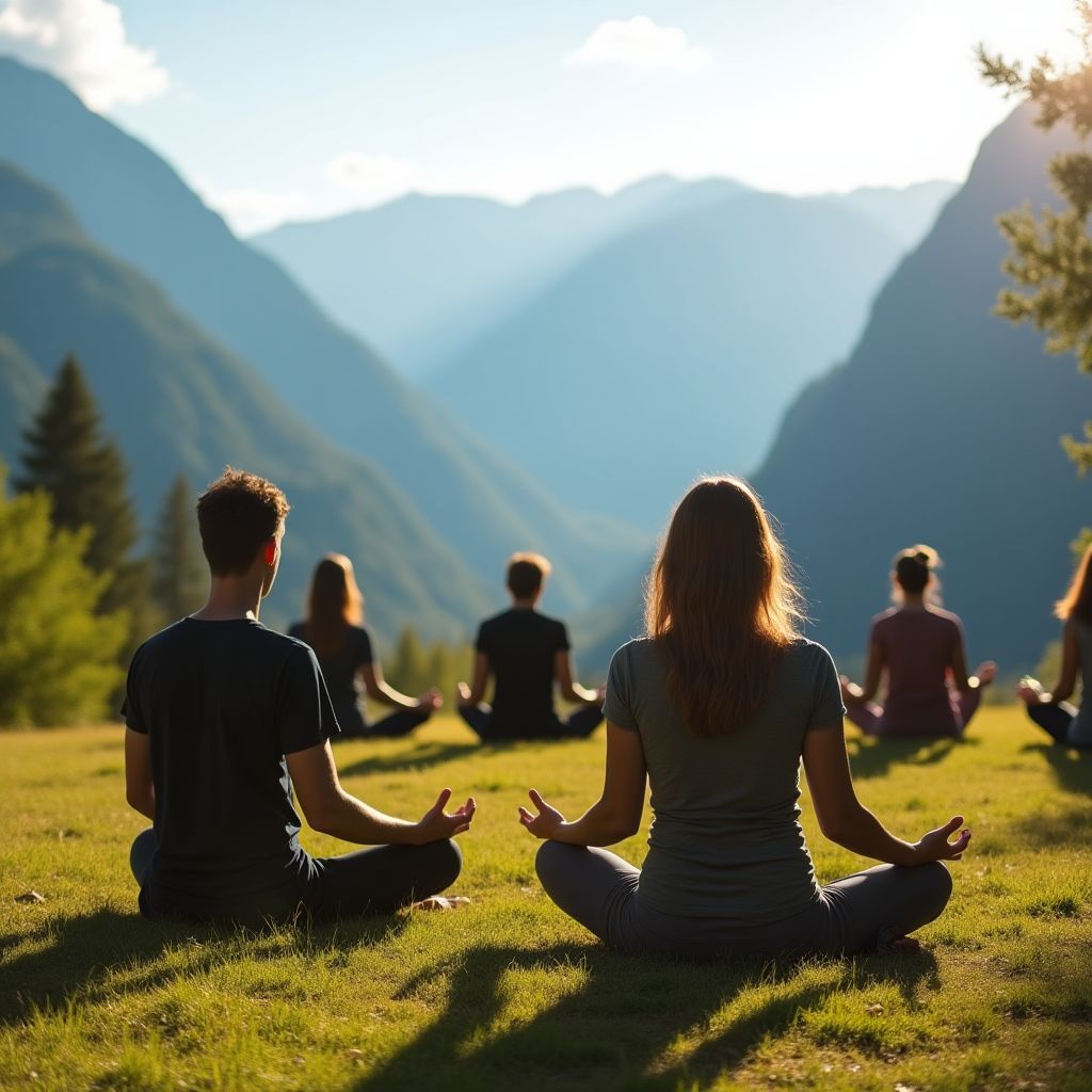 Outdoor mindfulness retreat
